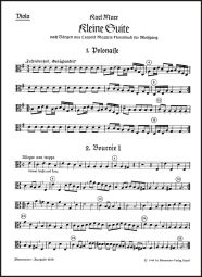 Little Suite on Dances from Leopold Mozart's Notebook for Wolfgang (Viola)