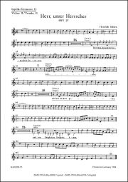 Psalm 8 - Herr, unser Herrscher (SWV 27) (Violin/Trumpet II)