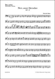 Psalm 8 - Herr, unser Herrscher (SWV 27) (Cello/Bass/Bc)