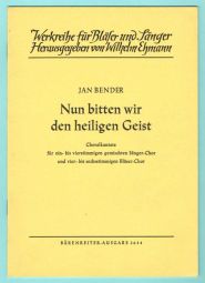Nun bitten wir den Heiligen Geist (Full Score, paperback)