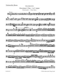 Overture in C major (TWV 55: C3) (Water Music) (Cello/Bass)
