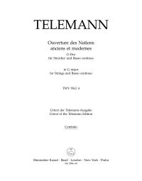 Overture Des Nations Anciens et Modernes (TWV 55: G4) Cembalo