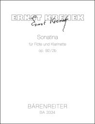 Sonatina for Flute and Clarinet in B- flat Op.92 / 2b (Playing Score)