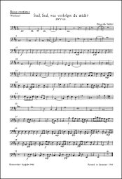 Symphoniae Sacrae III, No. 18: Saul, Saul, was verfolgst (SWV 415) Basso Continuo