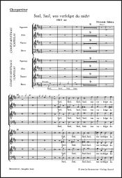 Symphoniae Sacrae III, No. 18: Saul, Saul, was verfolgst (SWV 415) Capell Choral Score