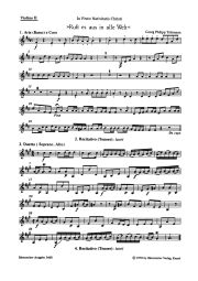Ruft Es Aus In Alle Welt. Christmas Cantata. Violin II