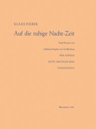 Auf die ruhige Nachtzeit for Soprano, Flute, Viola, Violoncello (Full Score)
