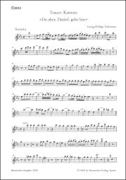 Du aber, Daniel, gehe hin (Funeral Cantata) (Flute)