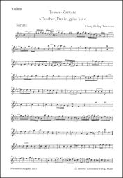 Du aber, Daniel, gehe hin (Funeral Cantata) (Violin)