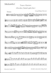 Du aber, Daniel, gehe hin (Funeral Cantata) (Viola da gamba I)