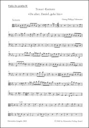 Du aber, Daniel, gehe hin (Funeral Cantata) (Viola da gamba II)