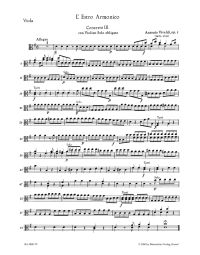 Concerto for Violin in G major Op.3/3 (RV 310) (Viola)