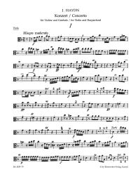 Concerto in F major for Violin, Harpsichord & String Orchestra (Hob.XVIII:6*) (Viola)
