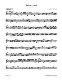 Concerto grosso in B-flat major Op.3/1 (HWV 312) (Violin I)