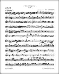 Concerto grosso in B-flat major Op.3/1 (HWV 312) (Viola I)
