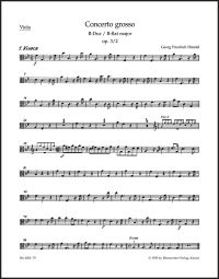 Concerto grosso in B-flat major Op.3/2 (HWV 313) (Viola)