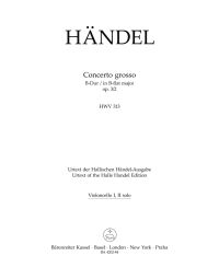 Concerto grosso in B-flat major Op.3/2 (HWV 313) (Cello solo I/II)