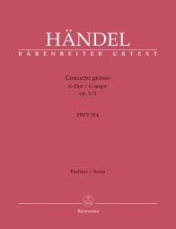 Concerto grosso in G major Op.3/3 (HWV 314) (Full Score, paperback)