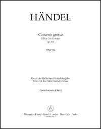 Concerto grosso in G major Op.3/3 (HWV 314) (Flute/Oboe)