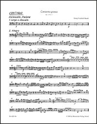 Concerto grosso in G major Op.3/3 (HWV 314) (Cello/Bass)