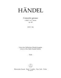 Concerto grosso in C minor Op.6/8 (HWV 326) (Viola)