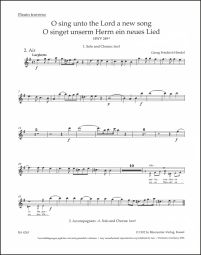 O Sing Unto The Lord (HWV 249a) (Wind Set)