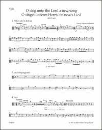 O Sing Unto The Lord (HWV 249a) (Viola)