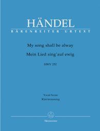 My Song Shall Be Alway (HWV 252) Chandos Anthem No.7 (Vocal Score)