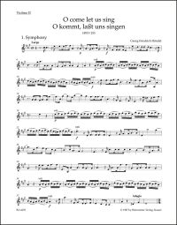O Come Let Us Sing (HWV 253) Chandos Anthem No.8 (Violin II)