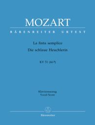 La finta semplice (K.51) (Vocal Score, hardback)
