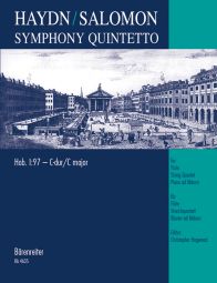 Symphony Quintetto after Symphony No.97 in C major (Hob.I:97) arr. Salomon (Score & Parts)
