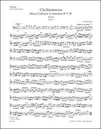 Missa Cellensis (Cecilia Mass) (Hob.XXII:5) (Cello/Bass)