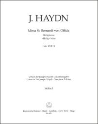 Missa Sancti Bernardi von Offida (Heilig Mass) (Hob.XXII:10) (Violin I)
