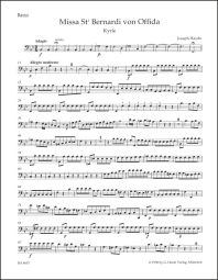 Missa Sancti Bernardi von Offida (Heilig Mass) (Hob.XXII:10) (Double Bass)