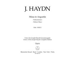 Missa in Angustiis (Nelson Mass) (Hob.XXII:11) (Organ)