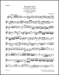 Concerto for Violoncello No.2 in D major (Hob.VIIb:2) (Violin I)