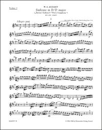 Symphony No.31 in D major (K.297) (Paris) (Violin I)