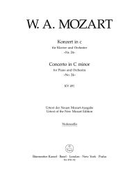Concerto for Piano No.24 in C minor (K.491) (Cello)