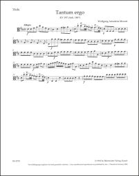 Tantum ergo in D major (K.197) (Viola)