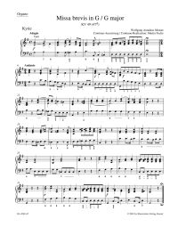 Missa brevis in G major (K.49) (Organ)