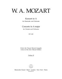 Concerto for Clarinet in A major (K.622) (Violin II)