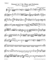 Concerto for Oboe in C major (K.314) (Violin I)