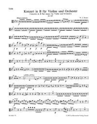Concerto for Violin No.1 in B-flat major (K.207) (Viola)