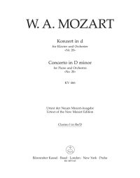 Concerto for Piano No.20 in D minor (K.466) (Wind Set)