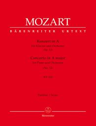 Concerto for Piano No.12 in A major (K.414) (Full Score)