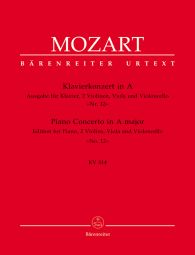 Concerto for Piano No.12 in A major (K.414) (Chamber Edition, Score & Parts)