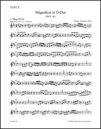 Magnificat in D major (BWV 243) (Violin II)