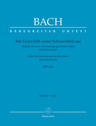 Motet No.2 Der Geist hilft unser Schwachheit auf (BWV 226) (Full Score, paperback)