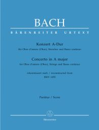 Concerto for Oboe d'Amore (Oboe) in A major (after BWV 1055) (Full Score, paperback)