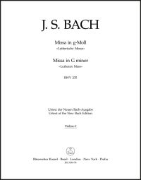 Mass in G minor (BWV 235) Lutheran Mass 3 (Violin I)